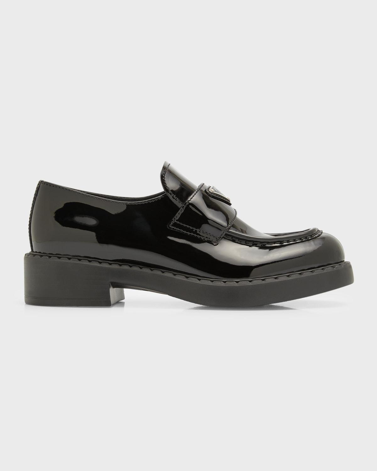 Prada Triangle Logo Patent Leather Loafer Product Image