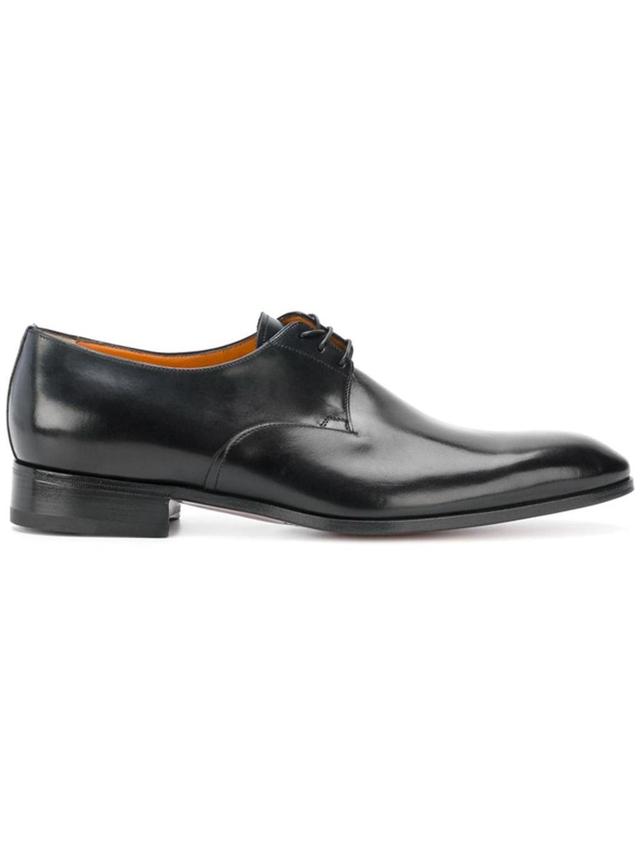 SANTONI Business Shoes Derby 15018 In Black Product Image