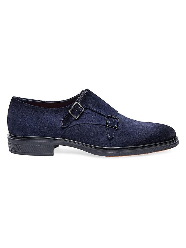 Mens Easy Suede Double Monk Strap Shoes Product Image