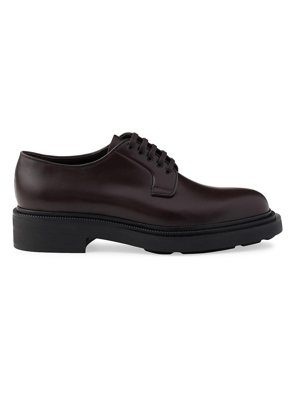 Mens Brushed Leather Derby Shoes Product Image