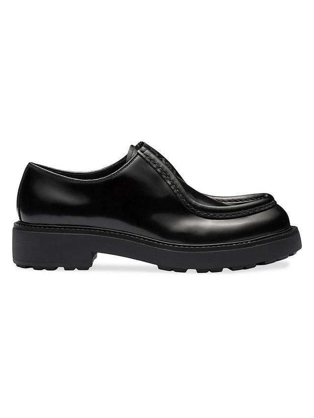 Mens Diapason Opaque Brushed Leather Lace-Up Shoes Product Image