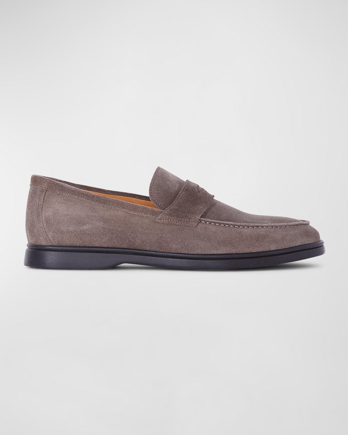 Men's Hugo Suede Penny Loafers Product Image