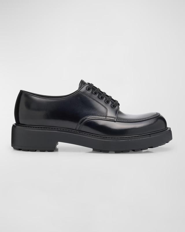 Mens Diapason Brushed Leather Derby Shoes Product Image