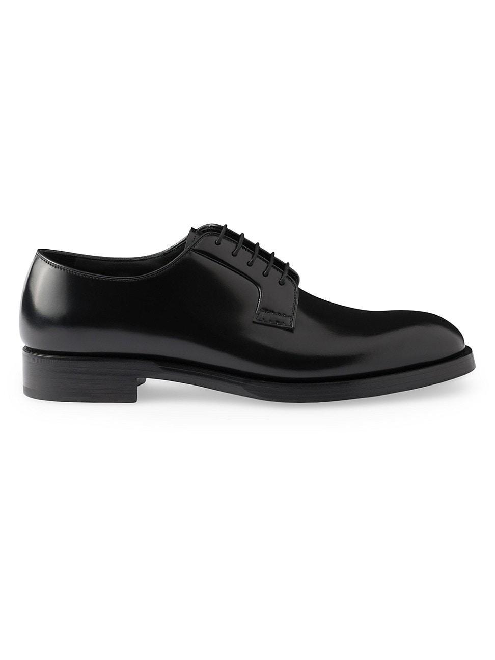 Mens Brushed Leather Lace-Up Shoes Product Image