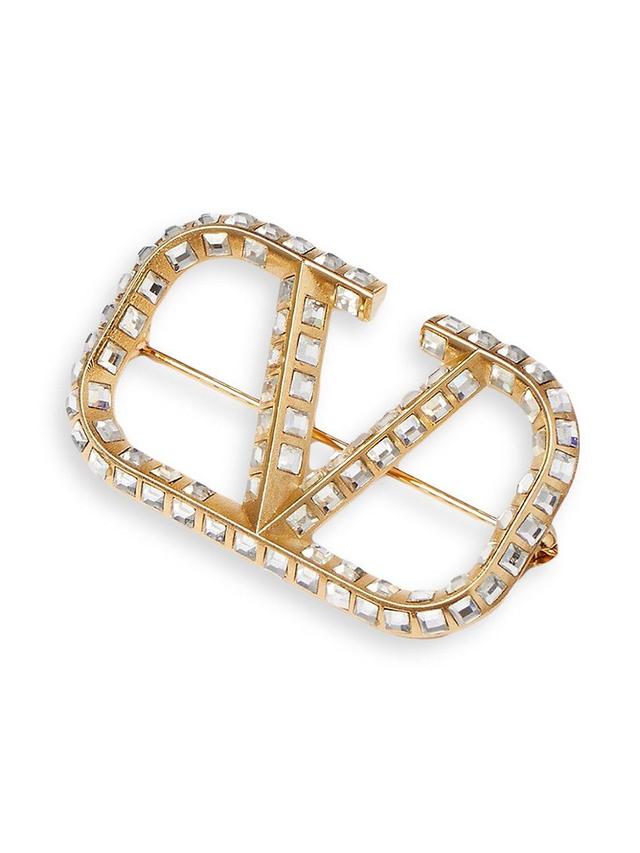 Womens VLogo Signature Metal Brooch Product Image