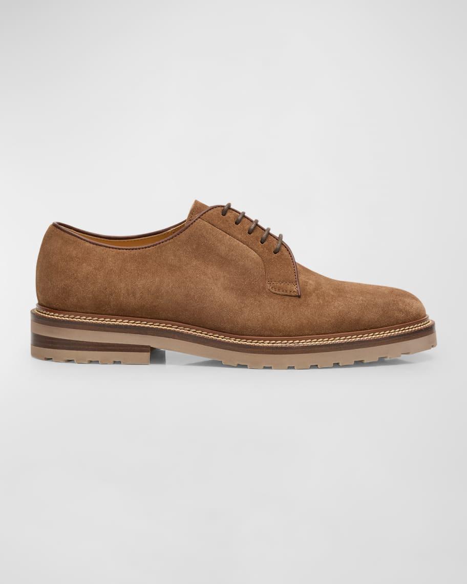 Men's Suede Derby Shoes Product Image