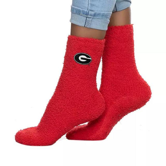 Womens ZooZatz Georgia Bulldogs Fuzzy Team Crew Socks Product Image