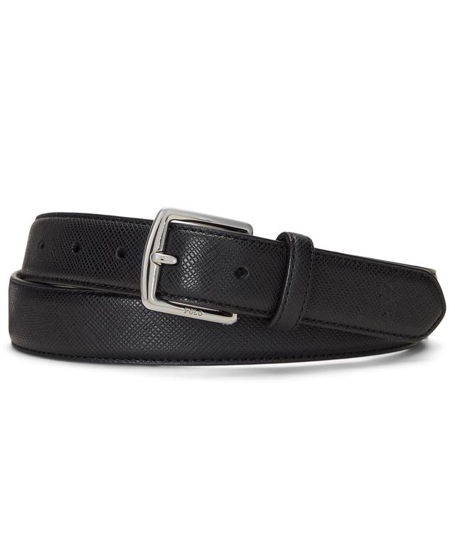 Polo Ralph Lauren Mens Saffiano Leather Belt Product Image