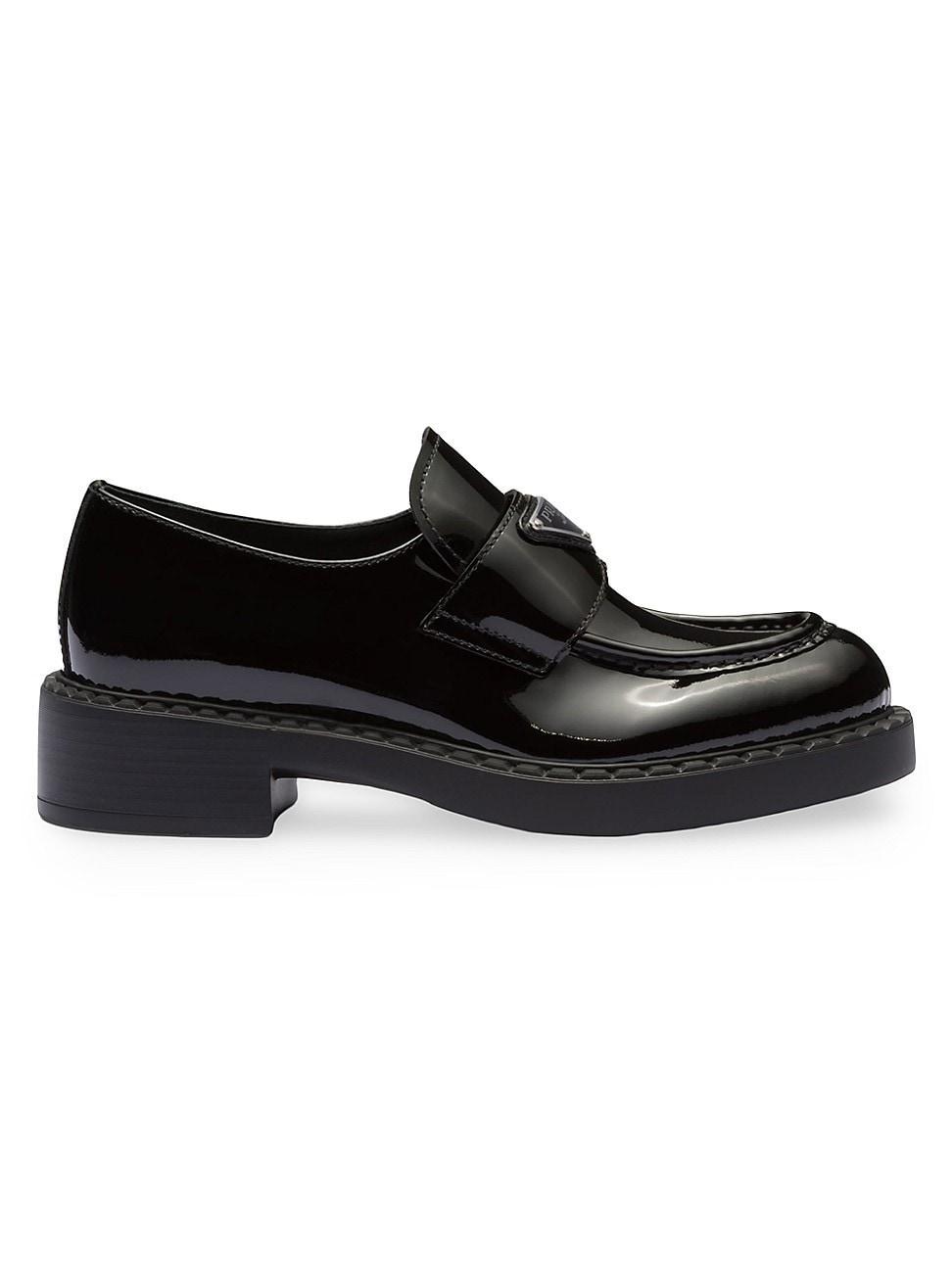 Prada Triangle Logo Patent Leather Loafer Product Image