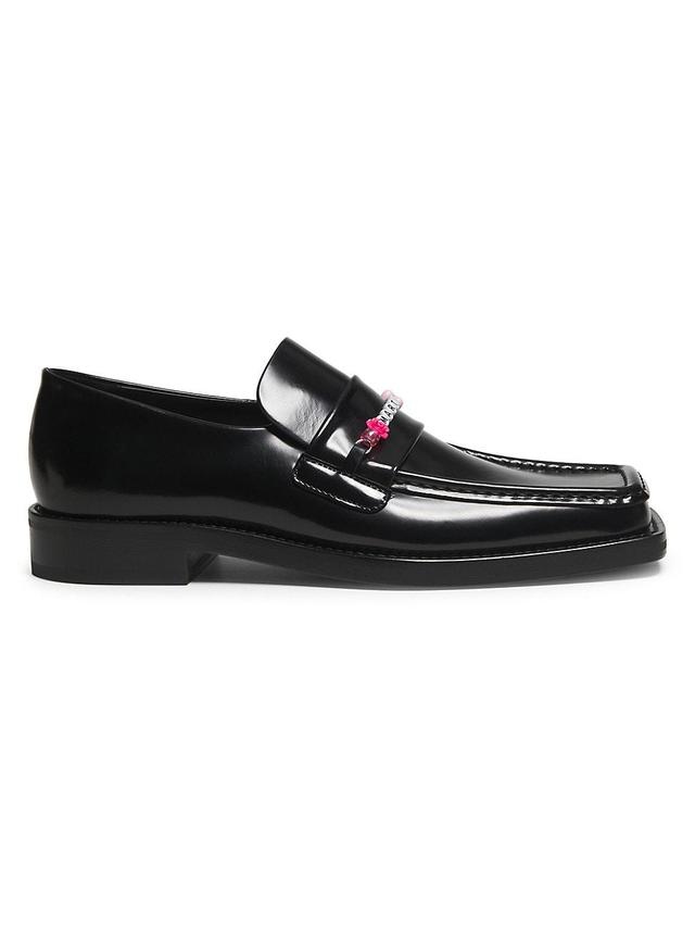 Mens Beaded Leather Loafers Product Image