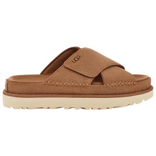 UGG Womens UGG Goldenstar Cross Slides - Womens Shoes Product Image