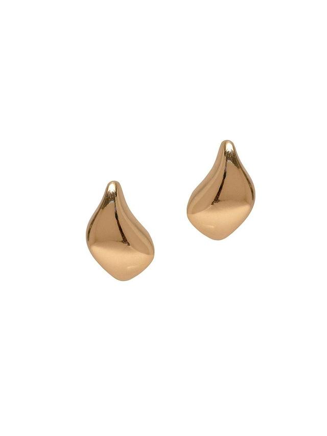 Womens Leela 14K-Gold-Plated Stud Earrings Product Image