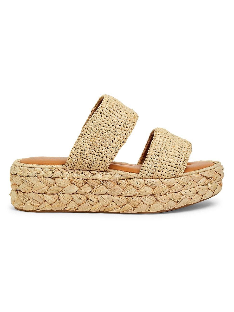 Womens Arlene2 55MM Raffia Sandals Product Image