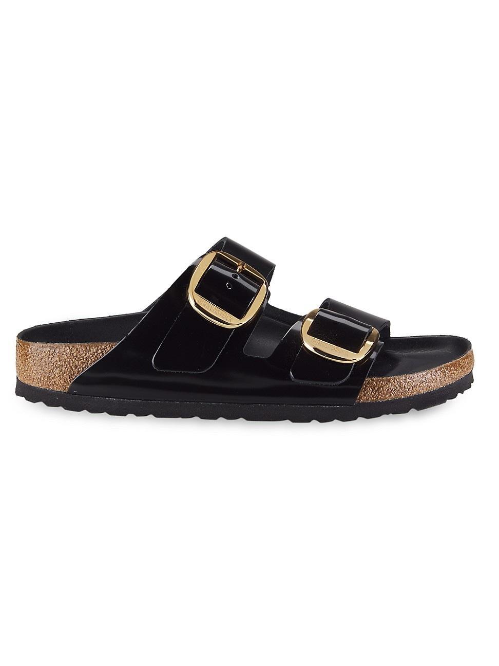 Birkenstock Womens Arizona High Shine Big Buckle Slide Sandals Product Image