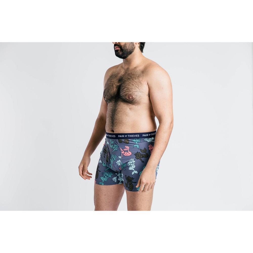 Pair of Thieves Mens Super Fit Mermaid Boxer Briefs - Blue Product Image