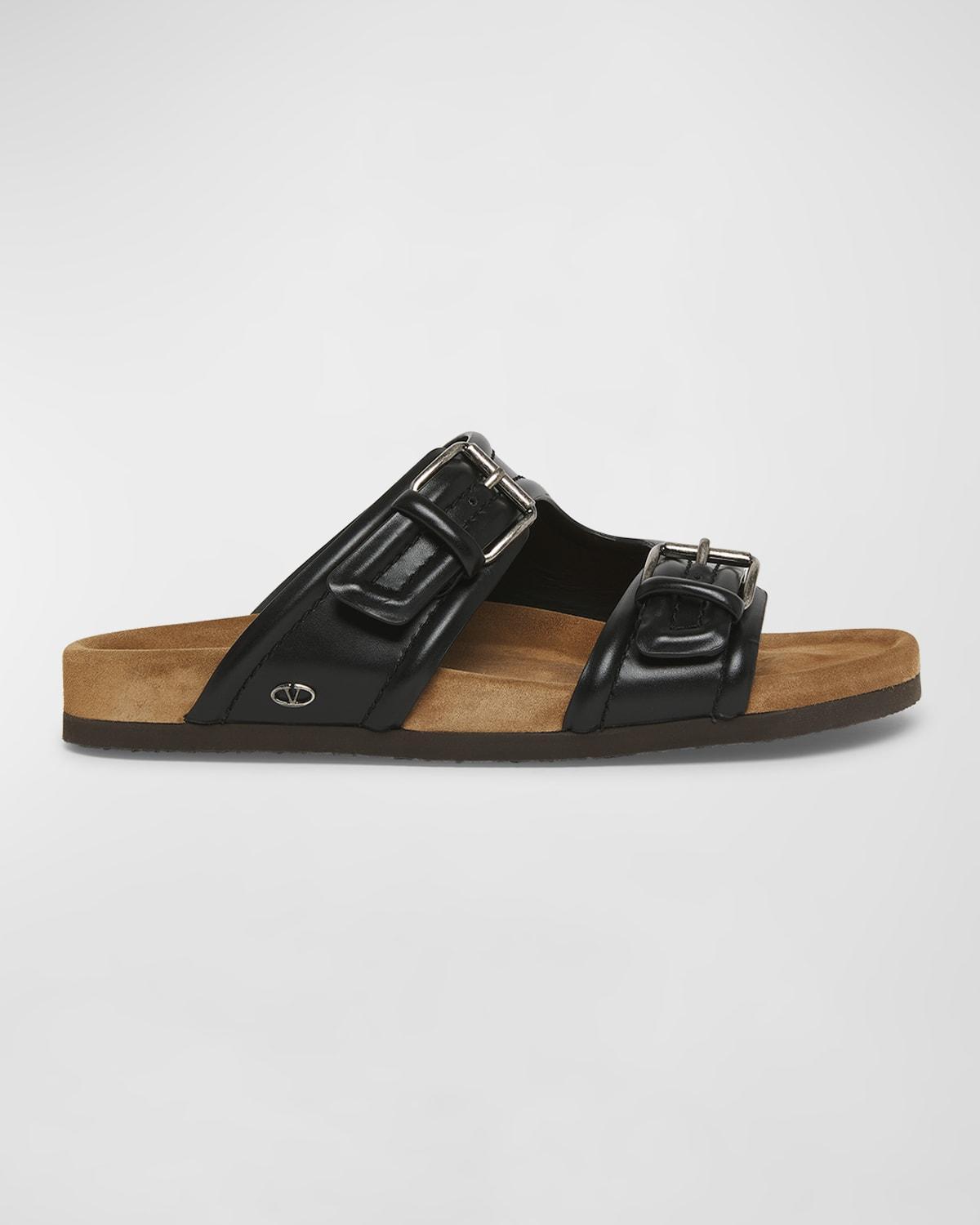 Men's Fussfriend Calfskin Leather Slide Sandals Product Image