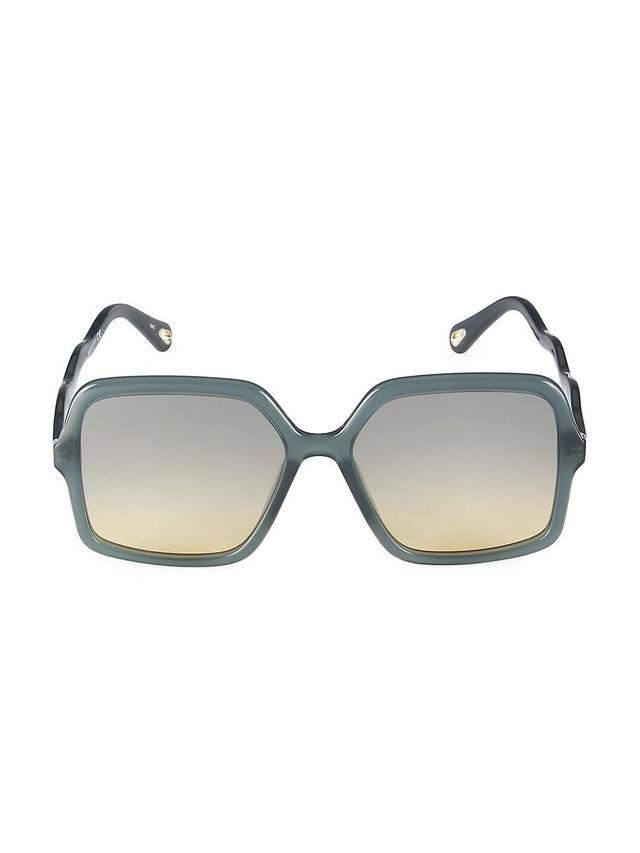 Womens Zelie 58MM Square Sunglasses Product Image