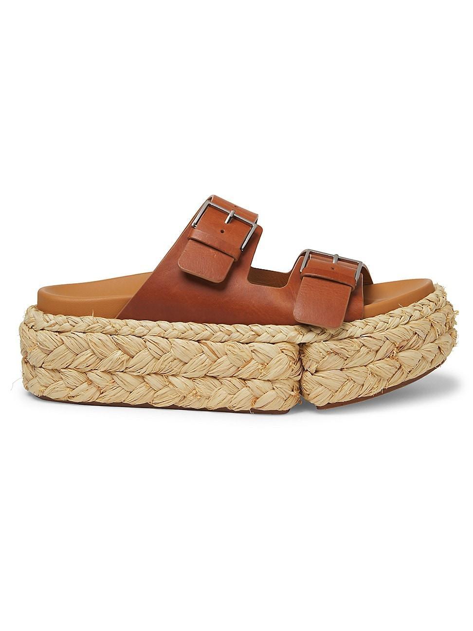 Womens Qiana2 Leather Espadrille Sandals Product Image