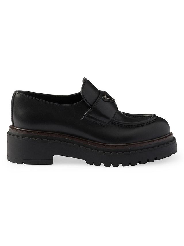 Womens Leather Loafers Product Image