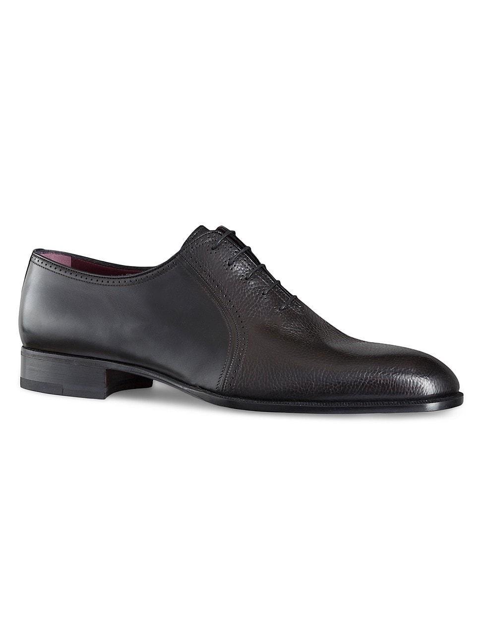 Mens Calfskin Leather Oxford Shoes Product Image