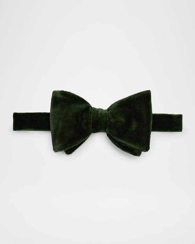 Men's Pre-Tied Velvet Bow Tie Product Image