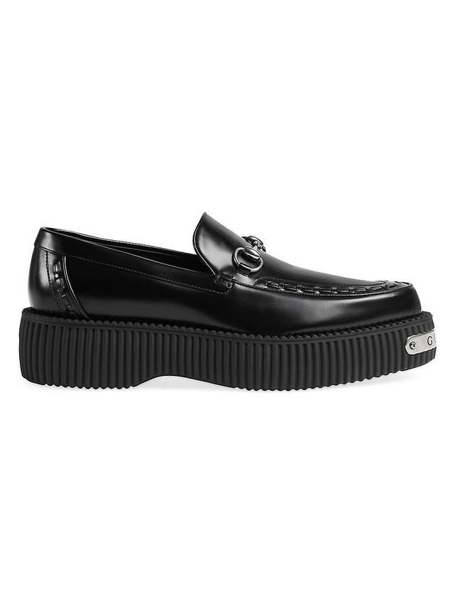 Mens Damien Leather Creeper Loafers Product Image