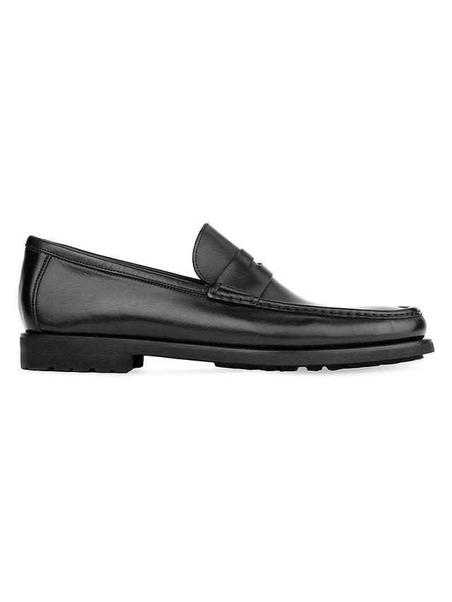 Mens Belfast Leather Penny Loafers Product Image