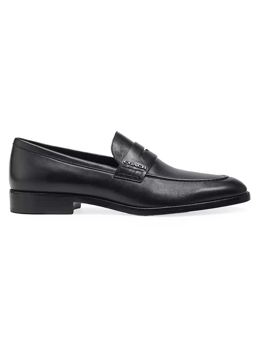 Mens Declan Leather Penny Loafers Product Image