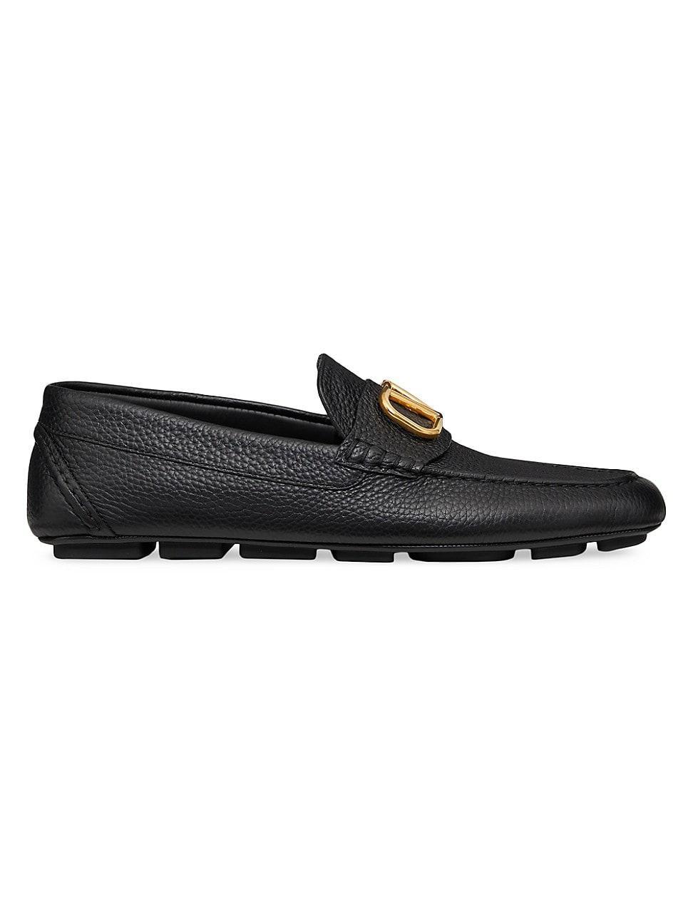 Mens Suede Loafers with Python Trim Product Image