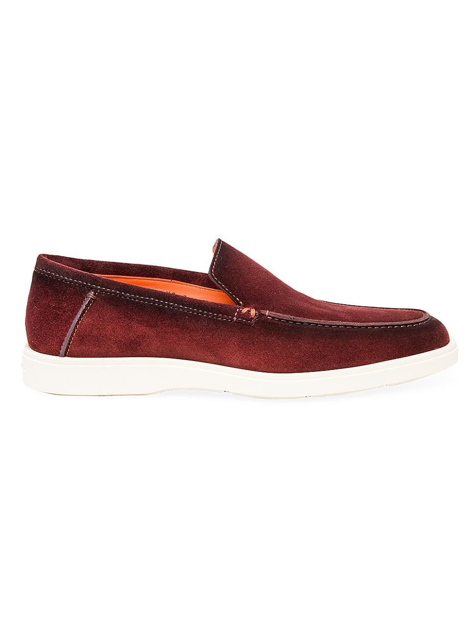 Mens COLLECTION Suede Penny Loafers Product Image