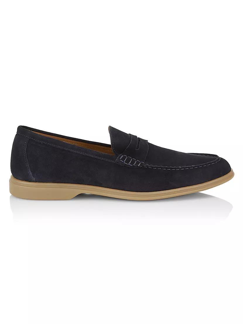 COLLECTION Suede Penny Loafers Product Image