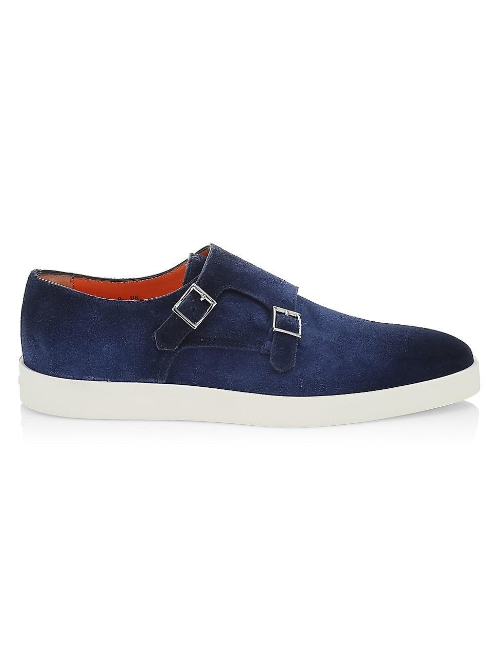 Mens Bankable Monk-Strap Suede Sneakers Product Image