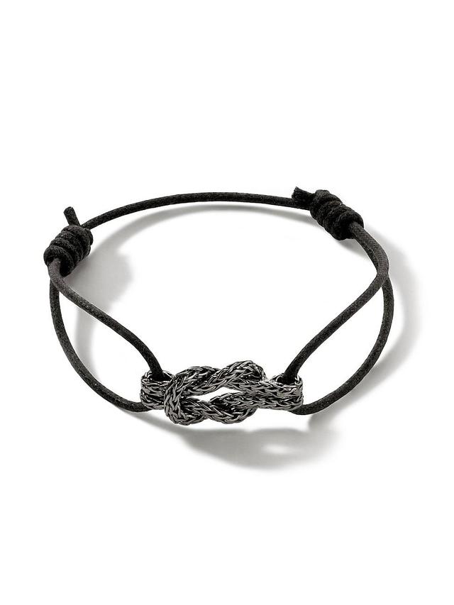 Mens Silver Love Knot Bracelet Product Image