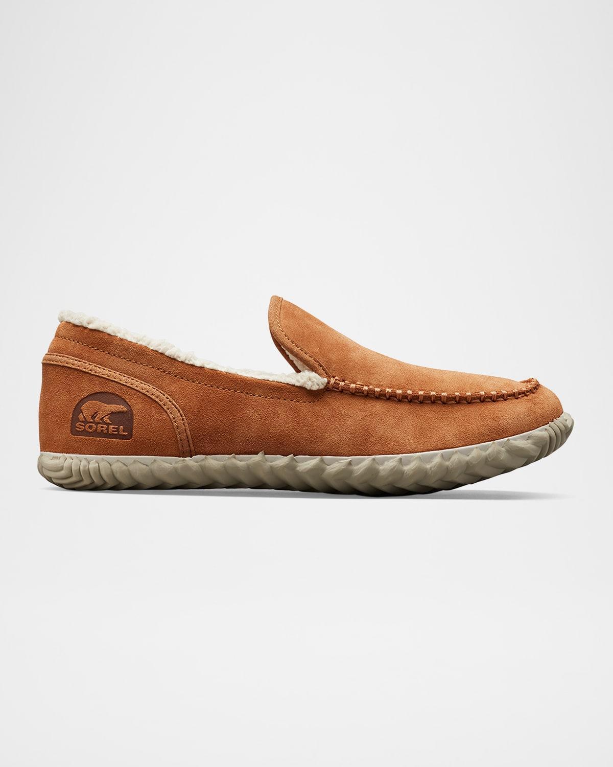 Men's Dude Moc Suede and Faux Fur Slippers Product Image