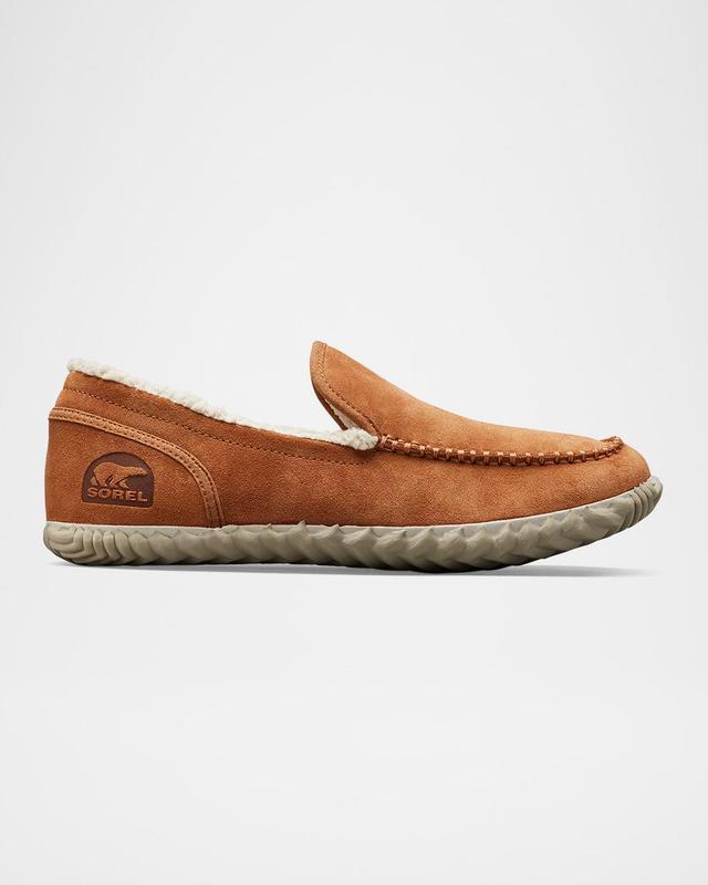 Men's Dude Moc Suede and Faux Fur Slippers Product Image