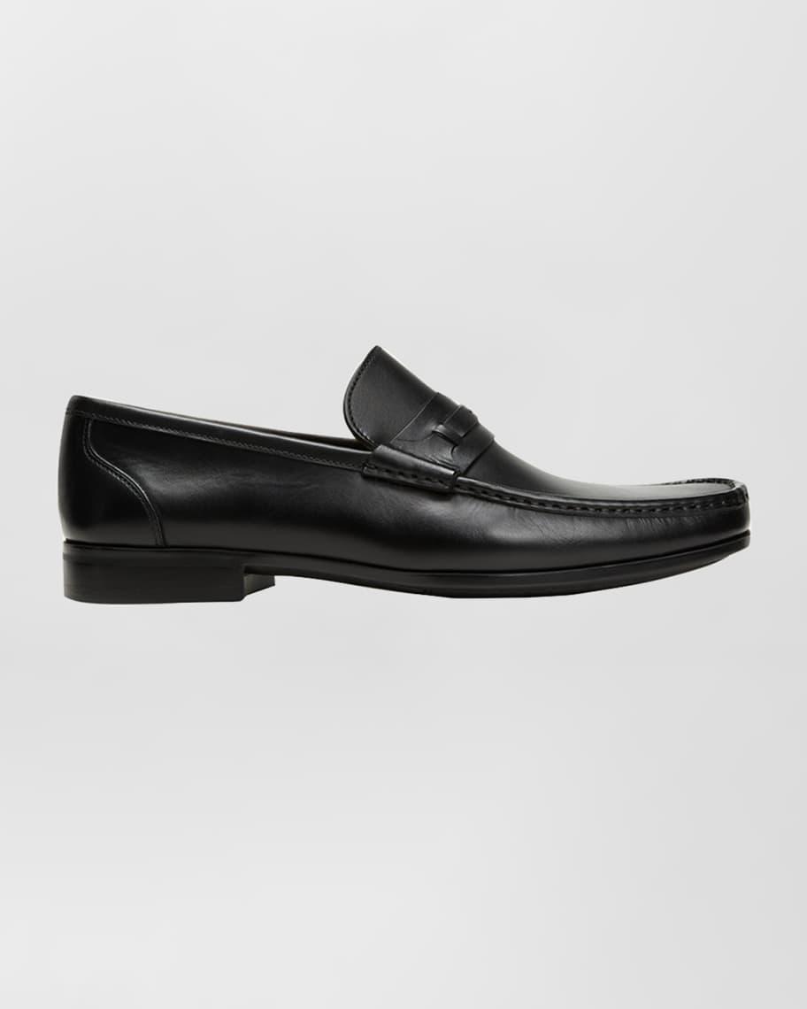 Mens Daren Leather Moccasin Loafers Product Image