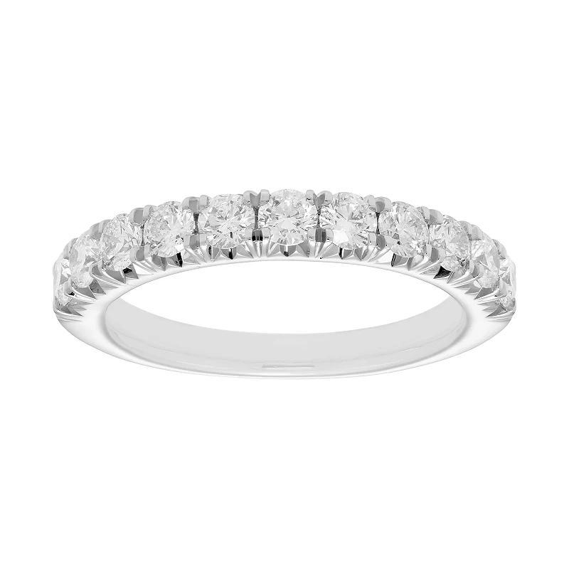 The Regal Collection 14k Gold 1 Carat T.W. IGL Certified Diamond Wedding Band, Womens White Product Image