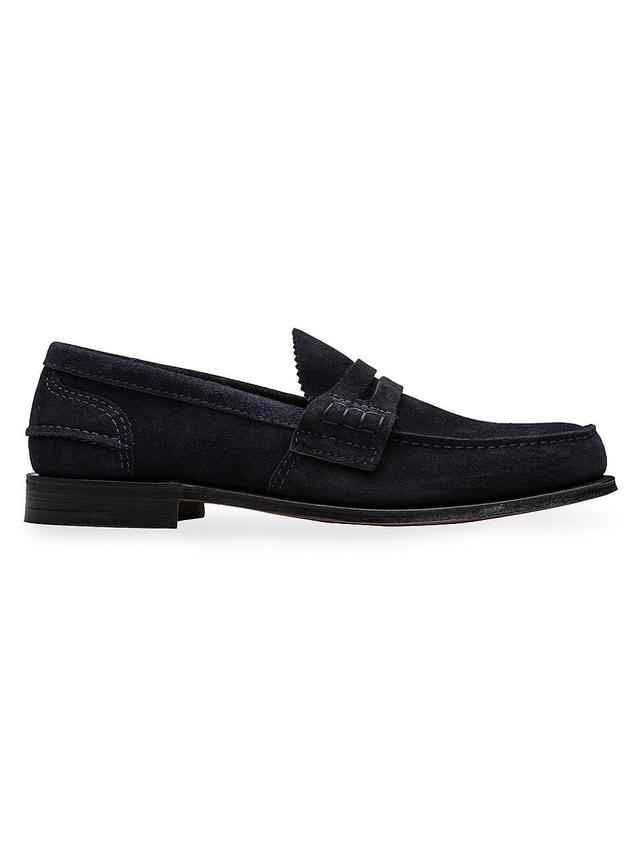 Mens Classic Suede Loafers Product Image