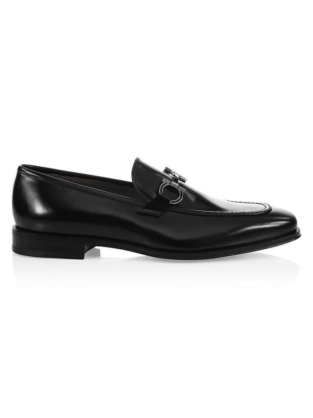 Mens Seattle Gancini Bit Leather Loafers Product Image