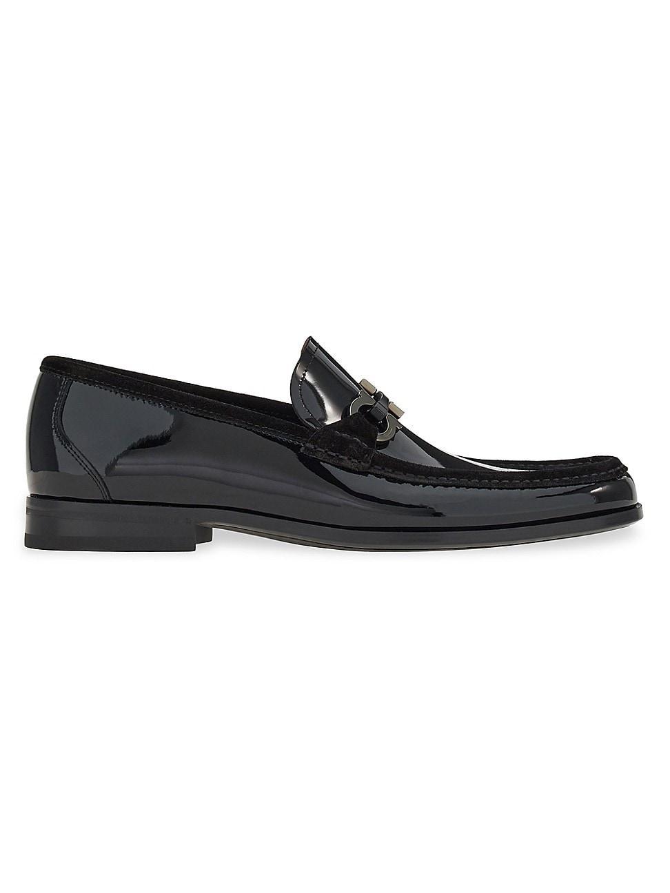 Ferragamo Mens Grazioso 2 Patent Leather Loafers Product Image