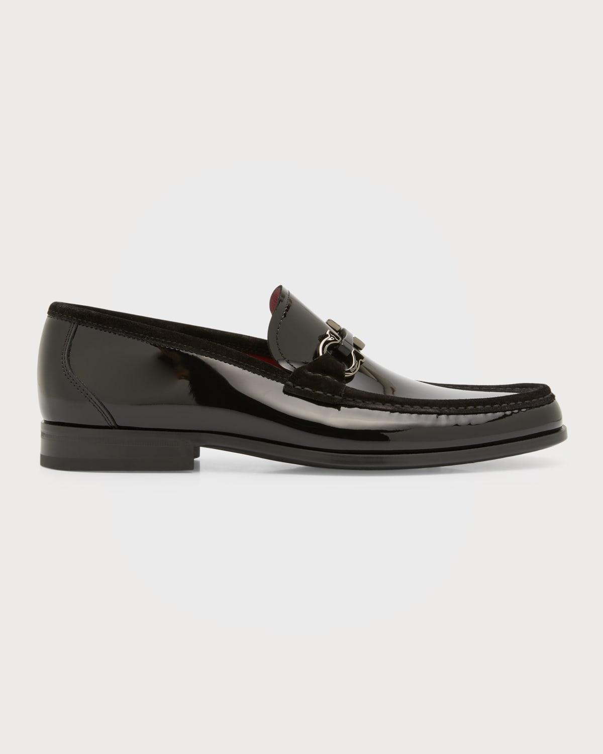 Ferragamo Mens Grazioso 2 Patent Leather Loafers Product Image