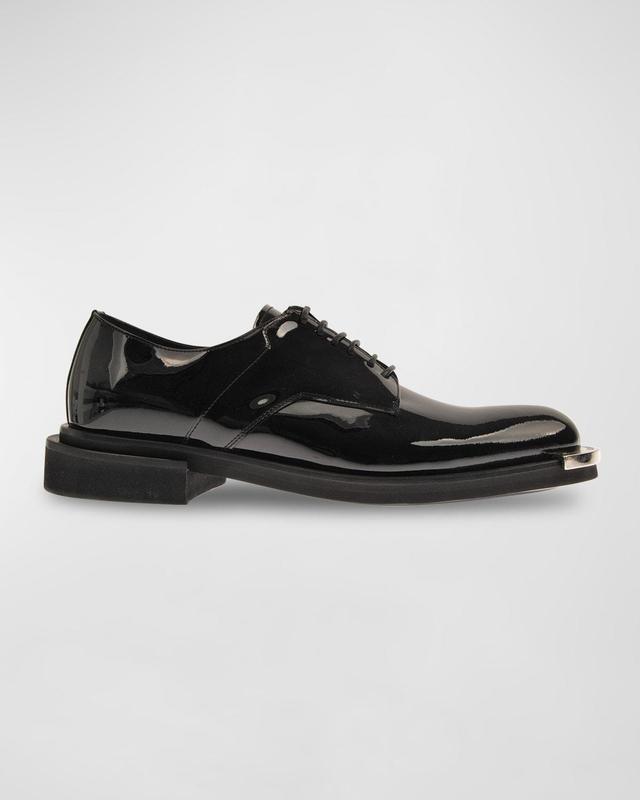 Mens Metal Toe Patent Leather Oxfords Product Image