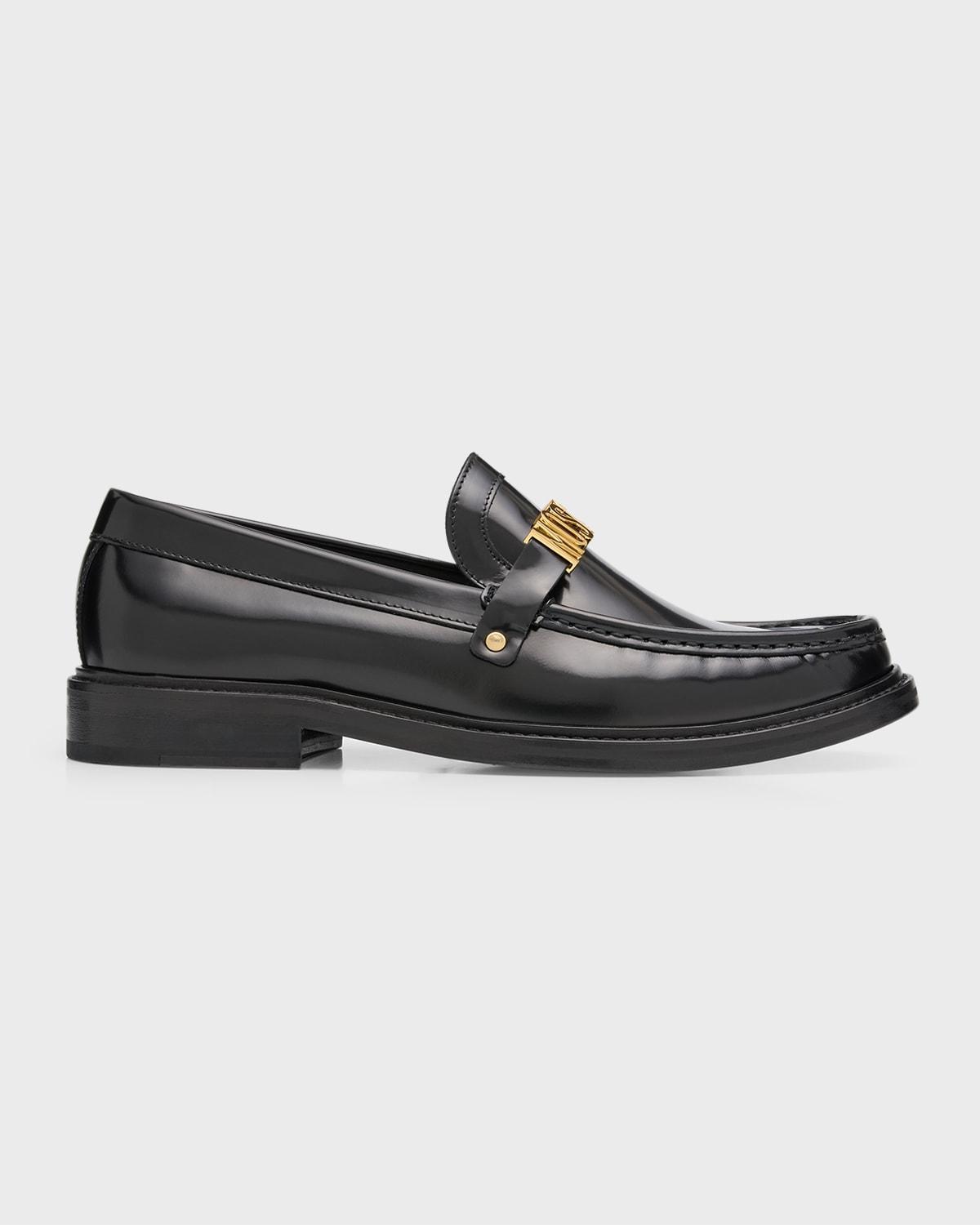 Men's College Leather Penny Loafers Product Image