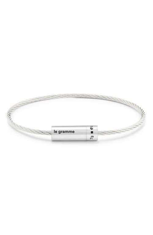 le gramme Mens 7G Sterling Silver Cable Bracelet Product Image