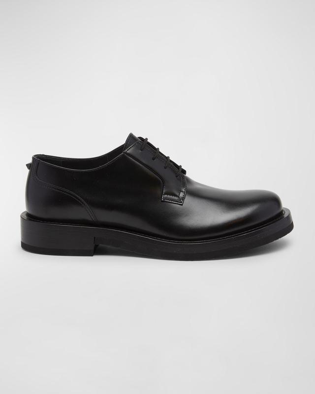 Mens Single Stud Leather Derby Shoes Product Image