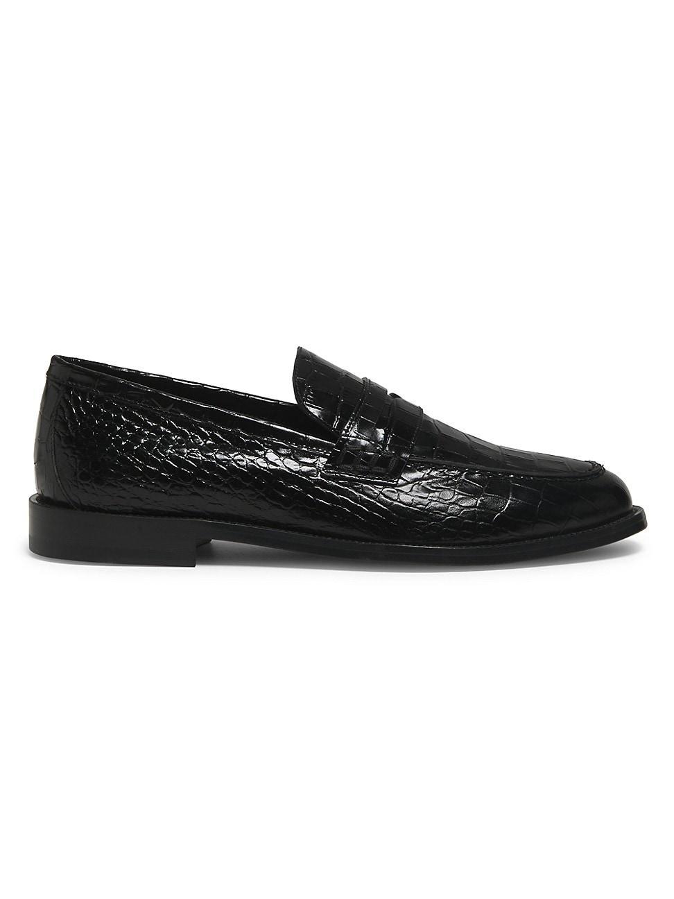 Mens Medusa Leather Loafers Product Image