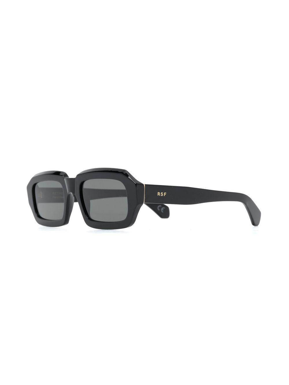 RETROSUPERFUTURE Logo-print Square-frame Sunglasses In Black Product Image