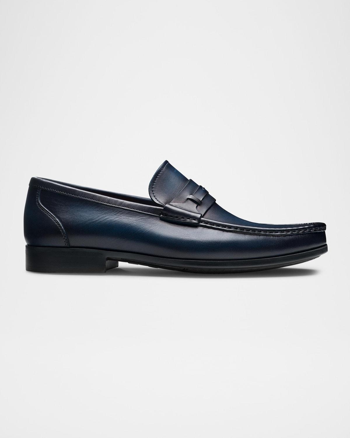 Mens Daren Leather Moccasin Loafers product image