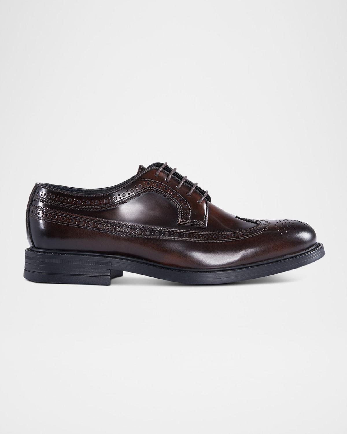 Mens Maxwell Wingtip Brogue Leather Derby Shoes Product Image