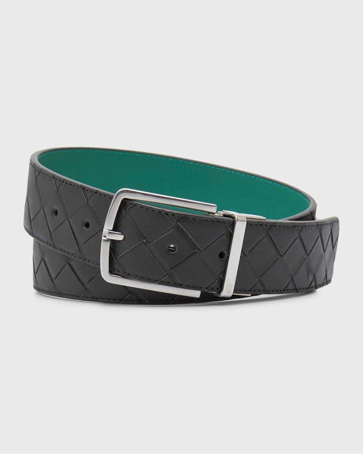 Men's Reversible Intrecciato Leather Belt Product Image